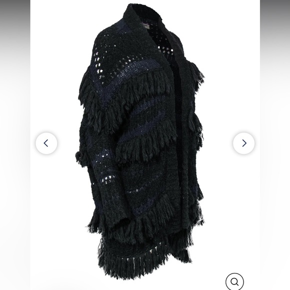 Zadig & Voltaire PIXY FRANGES DELUXE Cardigan Size Small - Picture 3 of 7
